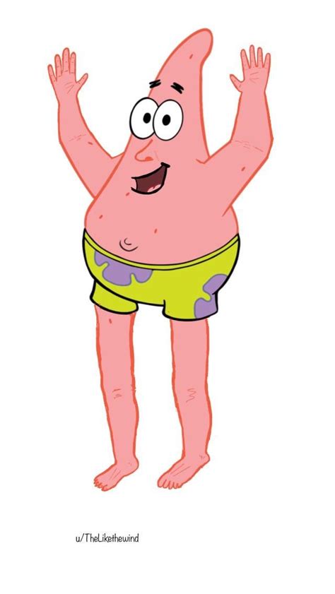 Patrick Star With Arms And Legs Rnoahgettheboat