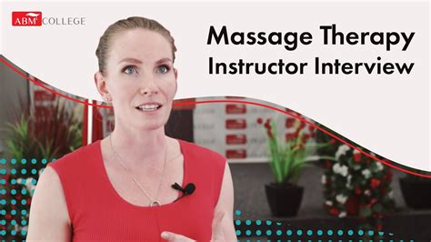 what it means to be a massage therapist abm college instructor interview youtube