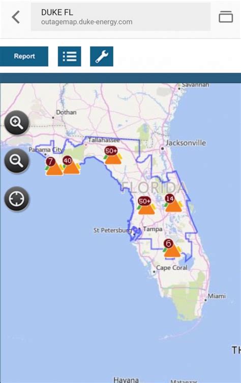 Duke Power Outage Map Florida Map