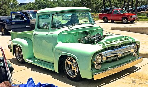 Custom 1956 Ford F 100 Pickup At Mercury Charlies Atx Car Pics My