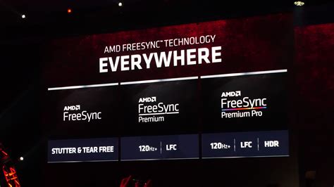 Amd Reclassifies The Freesync Tiers With Freesync Freesync Premium