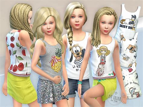 Sims 4 Ccs The Best Tank Top Collection For Girls By Lillka