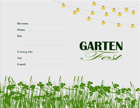 Check spelling or type a new query. Einladung sommerfest Vorlage Word Gut German „garten Fest ...