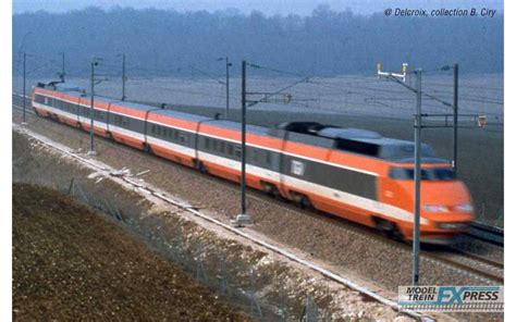 Jouef 2412 Sncf Tgv Sud Est Orange Record Mondial 26 2 1981 380 Km H 4 Unit Pack