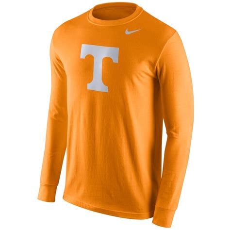 Mens Nike Tennessee Orange Tennessee Volunteers Logo Long Sleeve T