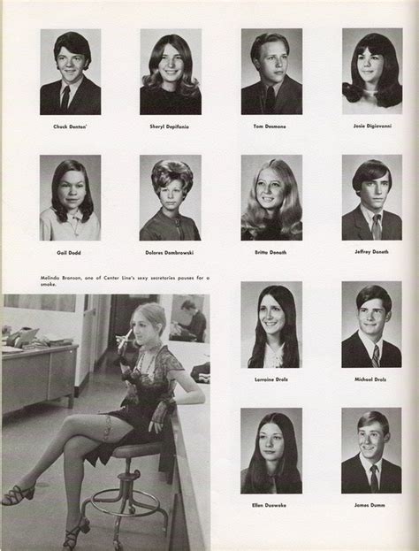 1972 Yearbook Seniors Center Line High School Memories