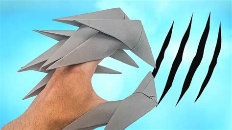 How To Make Origami Claws From A4 Paper Origami Claws Paper Claws