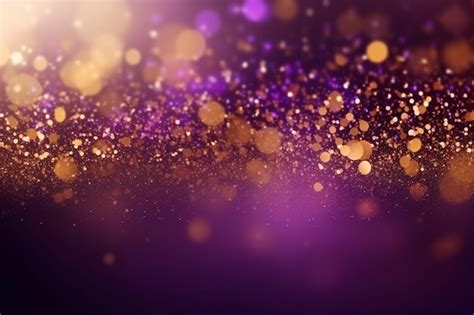 Premium Ai Image A Close Up Of A Purple And Gold Glitter Background