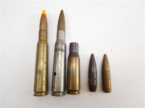 50 Cal Ammo Brass And Bullets
