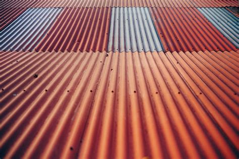 Red Metal Roof Texture
