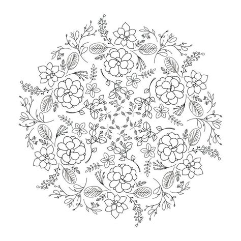 Mandalas De Flores Para Imprimir Pdf Gratis Zentangle Mandala Flores