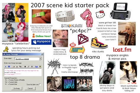 2007 Scene Kid Starter Pack Rstarterpacks Starter Packs Know