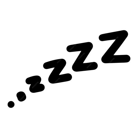 Icône De Sommeil Zzz Vecteur Premium