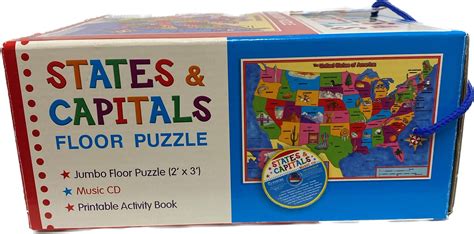 States And Capitals Jumbo Floor Puzzle With Cd Ctm1022 Creative Teac