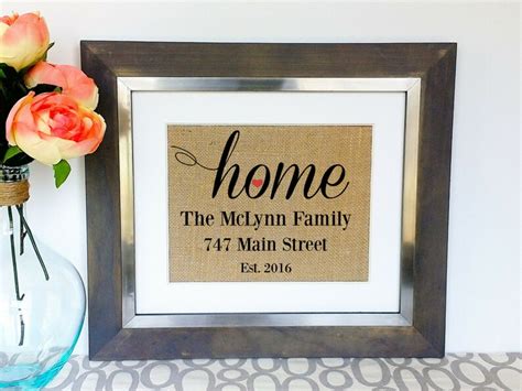 Personalized Housewarming T Best House Warming Ts New Etsy