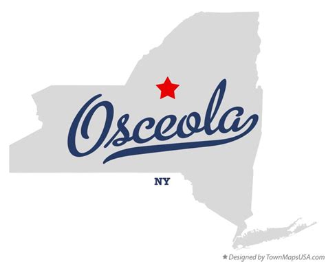 Map Of Osceola Ny New York