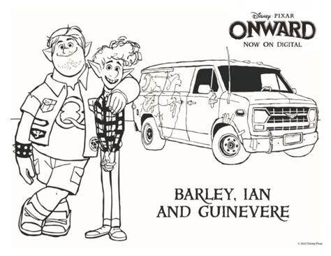 So we recommend these great onward coloring pages to everyone, what are you waiting for to draw it? Onward Barley, Ian and Guinevere Coloring Page | Mama ...