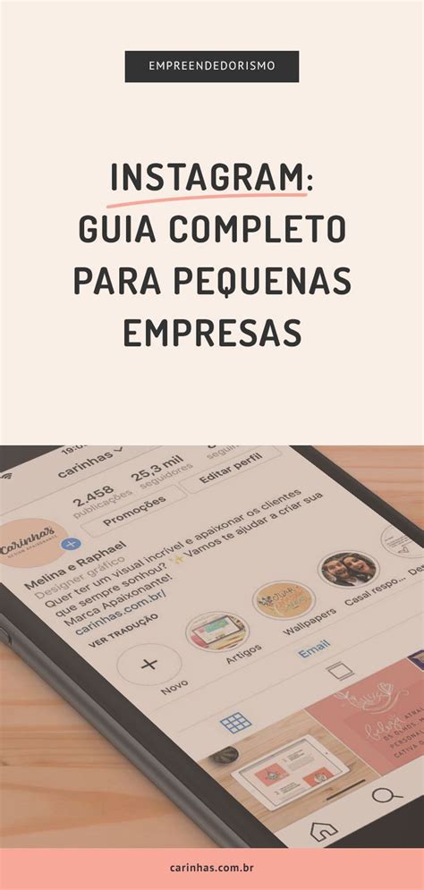 An Ipad With The Text Instagramm Guia Completo Para Pequenas Empresas