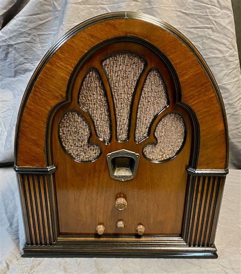 Philco Restored Tube Radio Model Cathedral With Mini Jack For Bluetooth Just Added