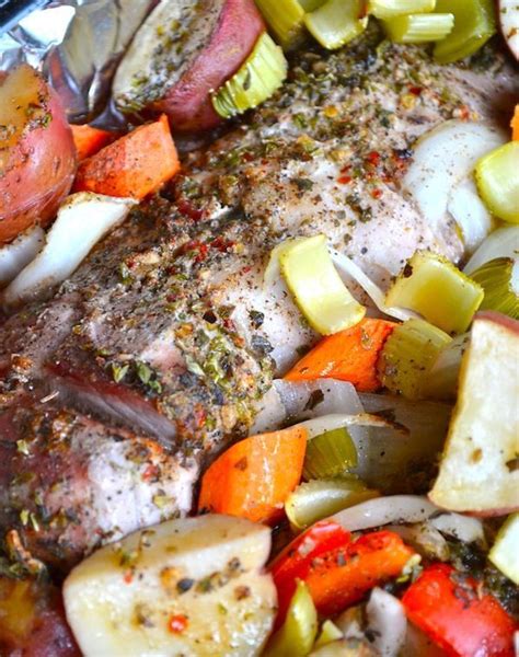 Rachel Schultz Cajun Roasted Pork Loin And Vegetables Recipe Pork
