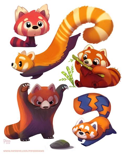 Artstation 2519 Red Panda Designs Piper Thibodeau Red Panda