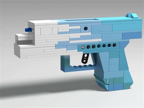 Lego Blowback Rubber Band Pistol Blue Fade Instructions