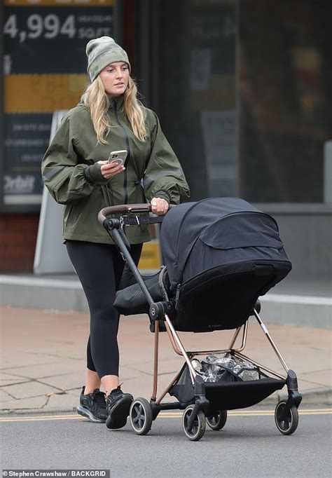 Perrie Edwards Seen For The First Time With Son Axel In Cheshire Three Months After Birth