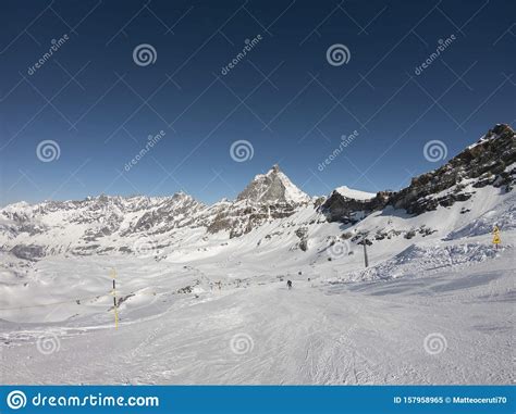 Breuil Cervinia Italy Ski Helmet Point Of View Skier Pov Amazing