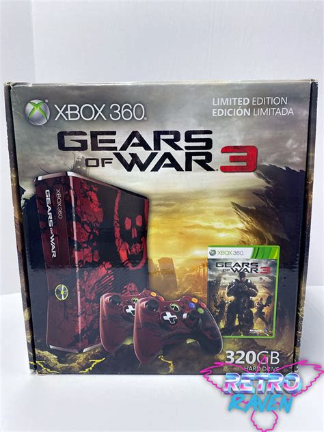 Xbox 360 S Console Gears Of War Limited Edition 320gb Complete