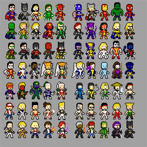 Pixel Characters By Govem On Deviantart