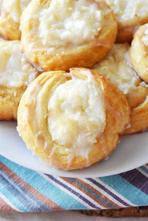 Easy Cream Cheese Danish Made With Crescent Roll Dough My Diary Recipes