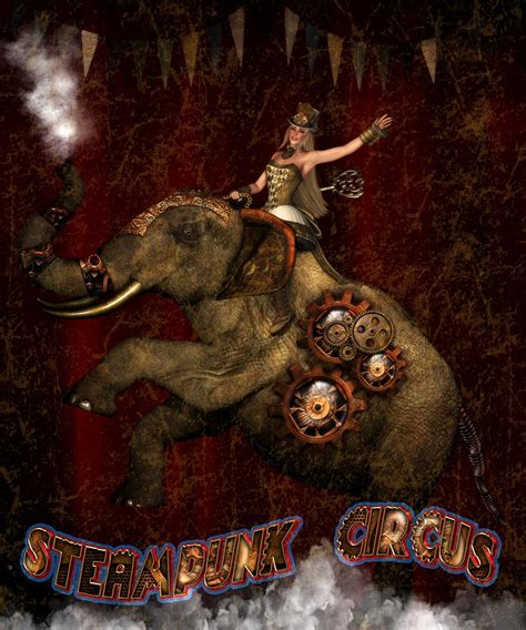 Steampunk Circus Digital Art By Suzanne Amberson