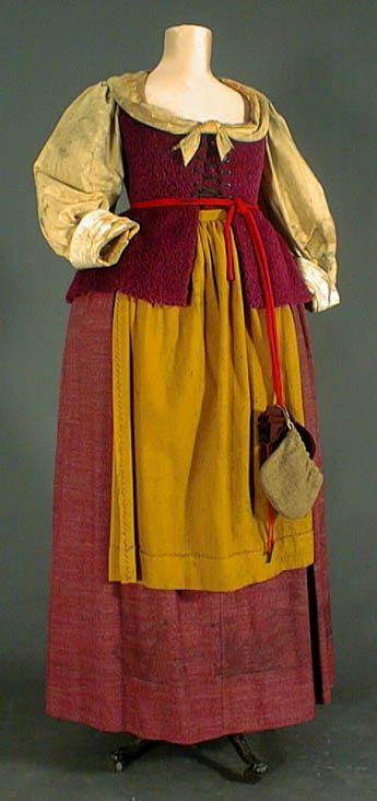 Dress Of Servant Front Under Louis Xiii Era 1610 1660 In 2019 17th