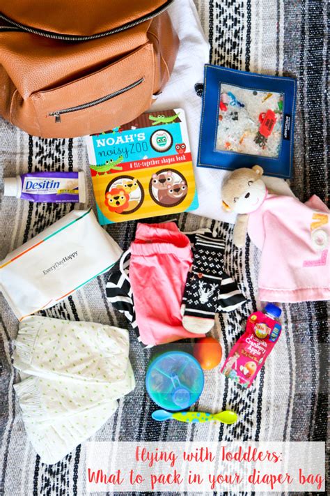 Flying With Toddlers What To Pack In Your Diaper Bag Sandyalamode