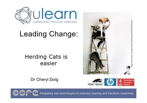 Managing Change Herding Cats Is Easier