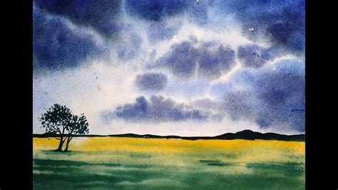 Easy Watercolor Landscape Step By Step A Simple Watercolor Landscape