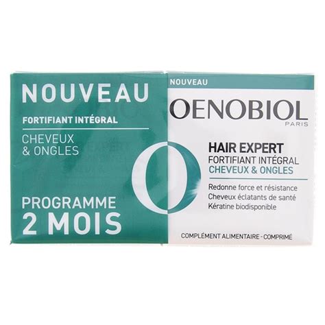 Oenobiol Hair Expert Fortifiant Intégral 2x60 Comprimés Illicopharma