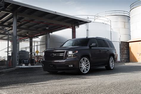 Imposing Black Chevy Tahoe Shod In Chrome Niche Wheels — Gallery
