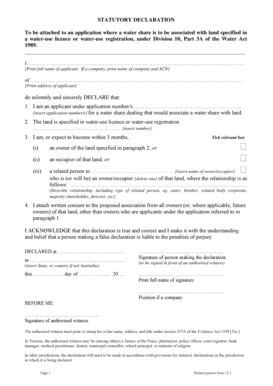 16 Printable statutory declaration victoria doc Forms and Templates - Fillable Samples in PDF ...