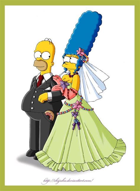 Homer And Marge By Chijuku On Deviantart Homer And Marge Marge The Simpsons