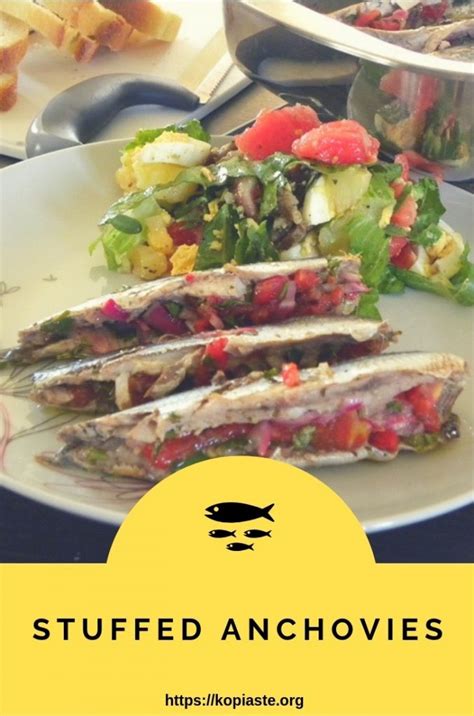 Gavros was tasty, calamary (squid) was good Gavros Gemistos (Stuffed Anchovies) - Kopiaste..to Greek ...