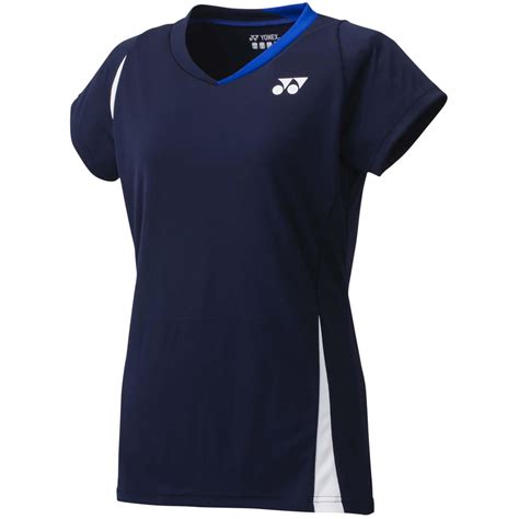 Yonex Womens 20371ex Cap Sleeve Shirt Navy Blue