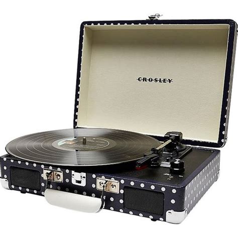 Crosley Cruiser Briefcase Styled Record Player Polka Dot Special