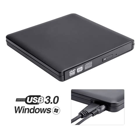 Roofull External Dvd Drive With Power Supply Cable Portable Usb 30 Cd