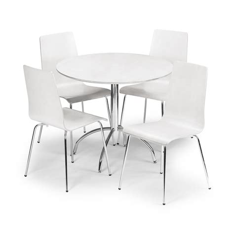 Beautiful White Round Kitchen Table And Chairs Homesfeed
