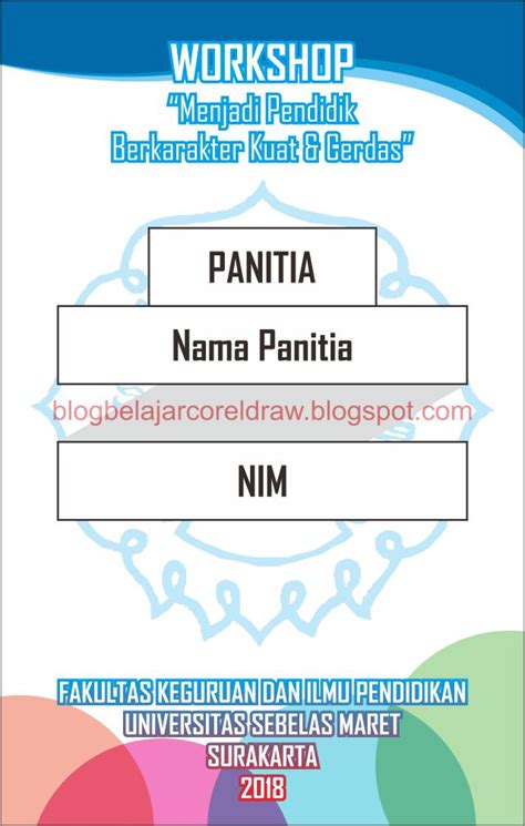 Cara Buat Id Card Panitia Di Word Printable Cards