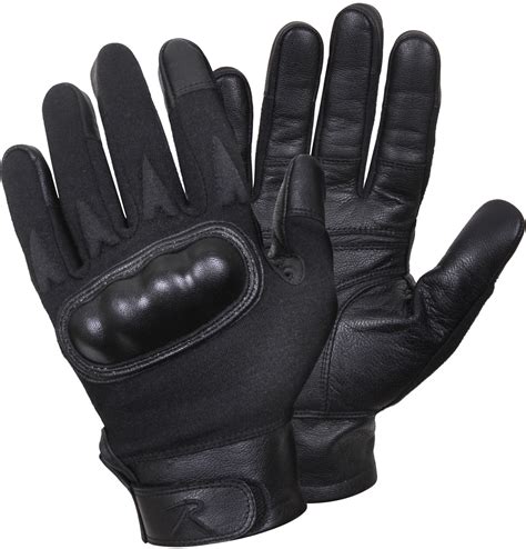 Black Hard Knuckle Cut And Fire Resistant Gloves Galaxy Army Navy