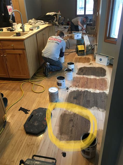 The big note i want to share is that you guys have inspired me to pay off our house early! Bona stains on red oak, top to bottom: Driftwood Jacobean ...