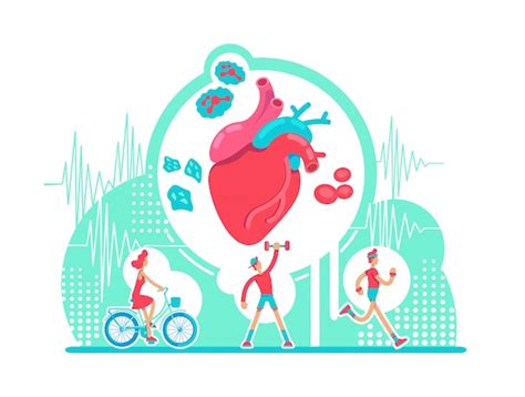 Premium Vector Cardiovascular System Health Care Flat Concept