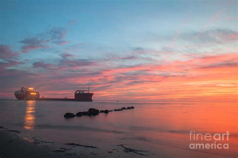 Charleston Harbor Sunset Photograph By Dale Powell Fine Art America